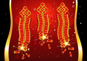 Chinese Fire Crackers Vector