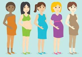 Pregnant Characters vector