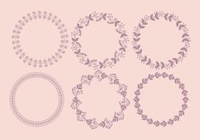 Vector Floral Wreaths