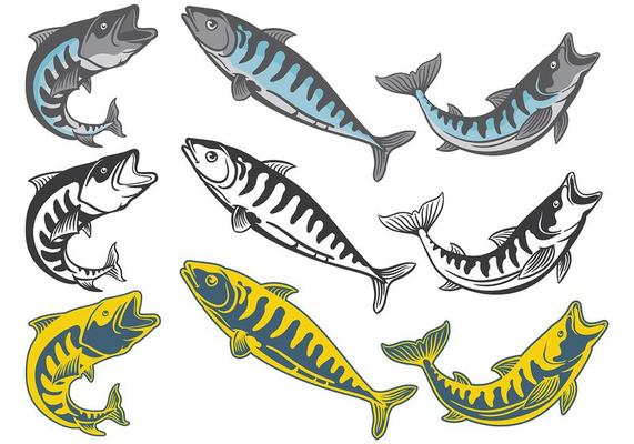 Free Mackerel Icons Vector