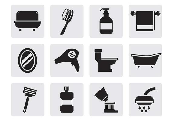 Free Bathroom Icons Vector