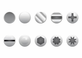 Nail Head Set vector