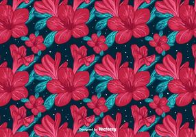 Red Flowers Background vector