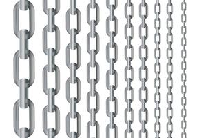 Metal Chain Vector Stock Illustration - Download Image Now