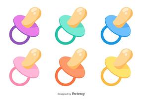 Vector Set Of Baby's Dummy Icons