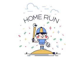 Free Home Run Vector