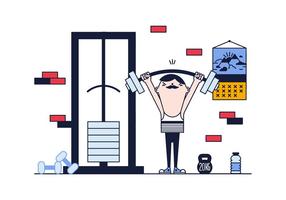 Weight Lifting Vector