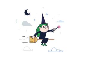 Free Witch Vector
