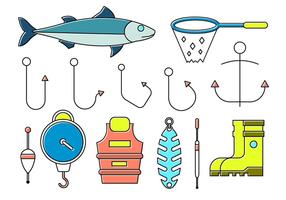 Free Fishing Icons vector