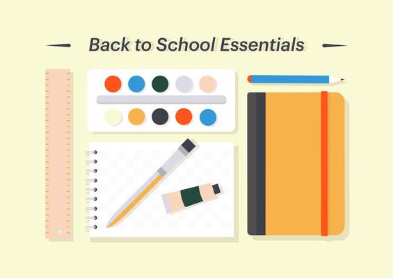 Free Back To School Vector Illustration