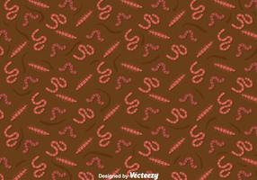 Earthworm Pattern Background vector