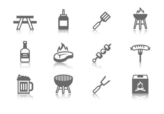 Barbecue Icons Vector