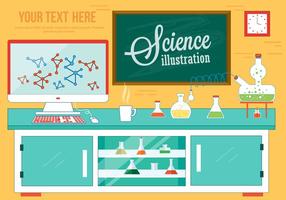 Libere el vector del laboratorio de la ciencia