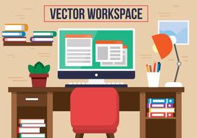 Free Red Chair Office Vector Desk
