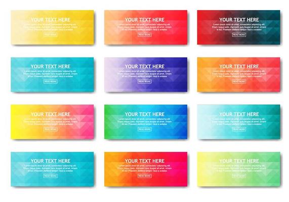 Free Web Banner Gradient Vector