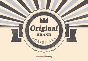 Retro Original Brand Illustration vector