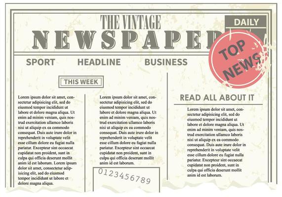 Old Newspaper Vector