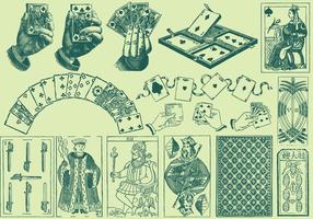 Playing Card Drawings vector