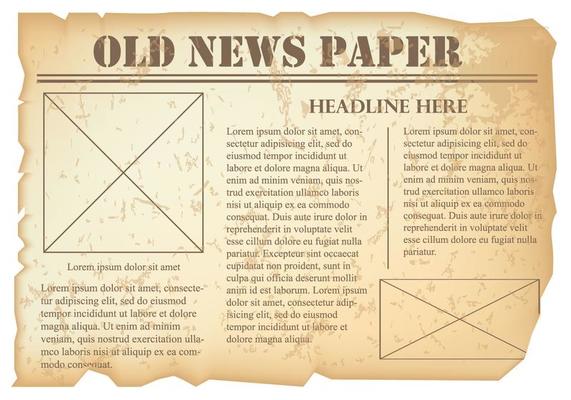 Old Newspaper Vector