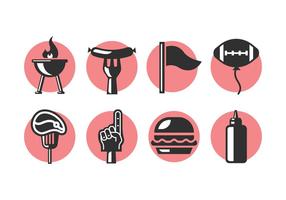 Tailgate Party Icons vector