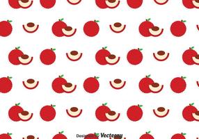 Lychee White Pattern vector