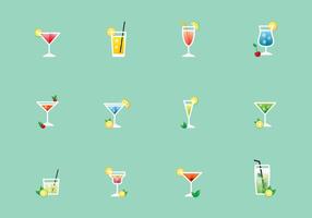 Vector Illustration Of Cocktails