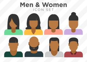Vector Set Of Colorful Person Icons