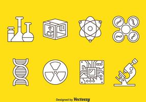 Tecnología Y Ciencia Iconos Vector