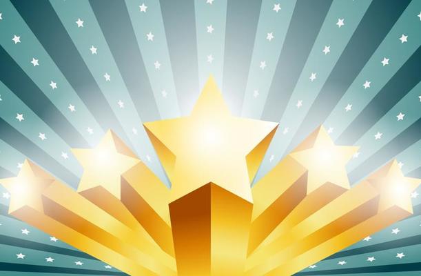 Vector 3D Stars Background