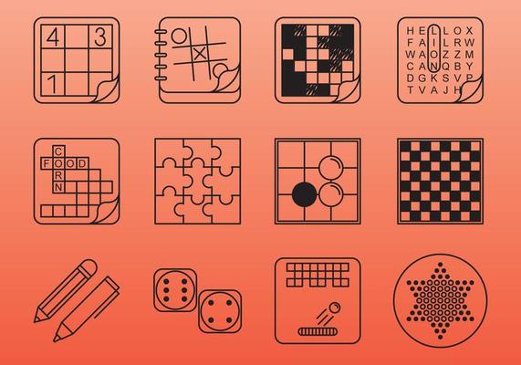 Board And Table Game Icons