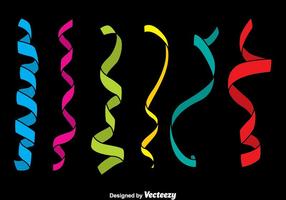 Colorful Party Ribbon Vector Set