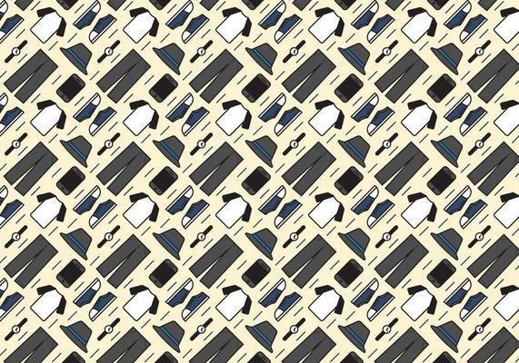 Raglan T-Shirt Outfit Pattern Vector
