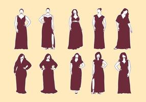 Free Plus Size Icons vector