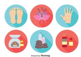 Alternative Medicine Icons Vector