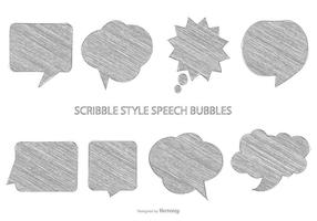 Burbujas de discurso incompletas vector