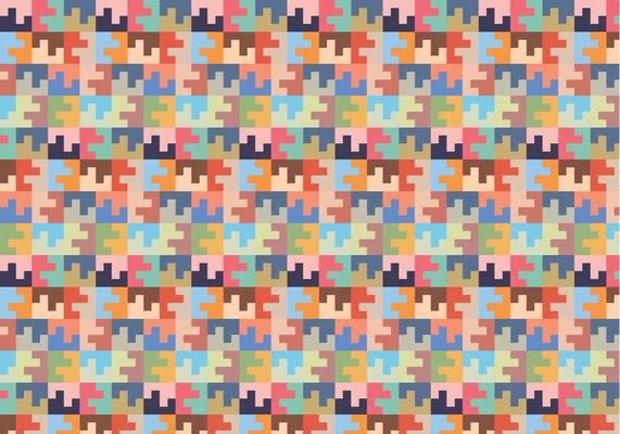Pastel Square Random Pattern