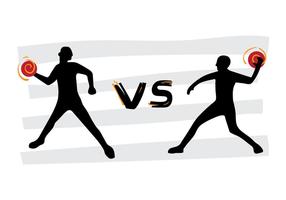 Dodgeball VS Tournament Vector Poster