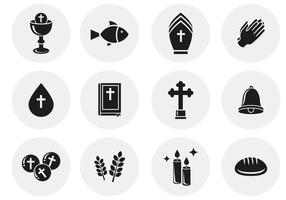 Iconos Eucaristía Gratuitos vector