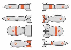 World War 2 Bomb Set vector