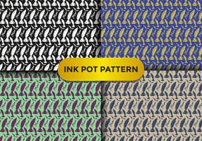 Ink Pot Pattern Vector