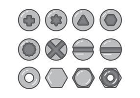 Nailhead icon sets vector