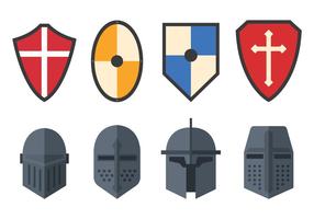 Set Of Templar Vector