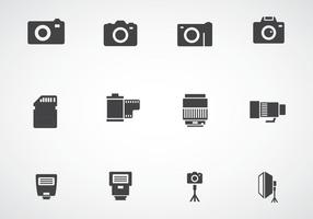 Iconos de fotografía vector