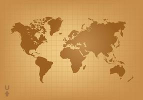 Vintage World Map Vector