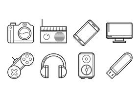 Dispositivos Electrónicos Gratis Icono Vector