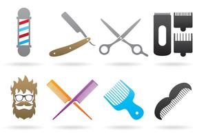 Logotipos del peluquero vector