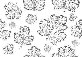 Cilantro - Seamless Pattern vector