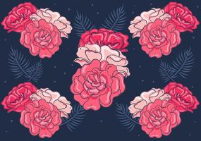 Red Floral Background
