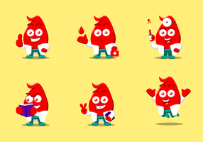 Free Blood Drive Character Vectors