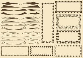 Swishes And Borders vector